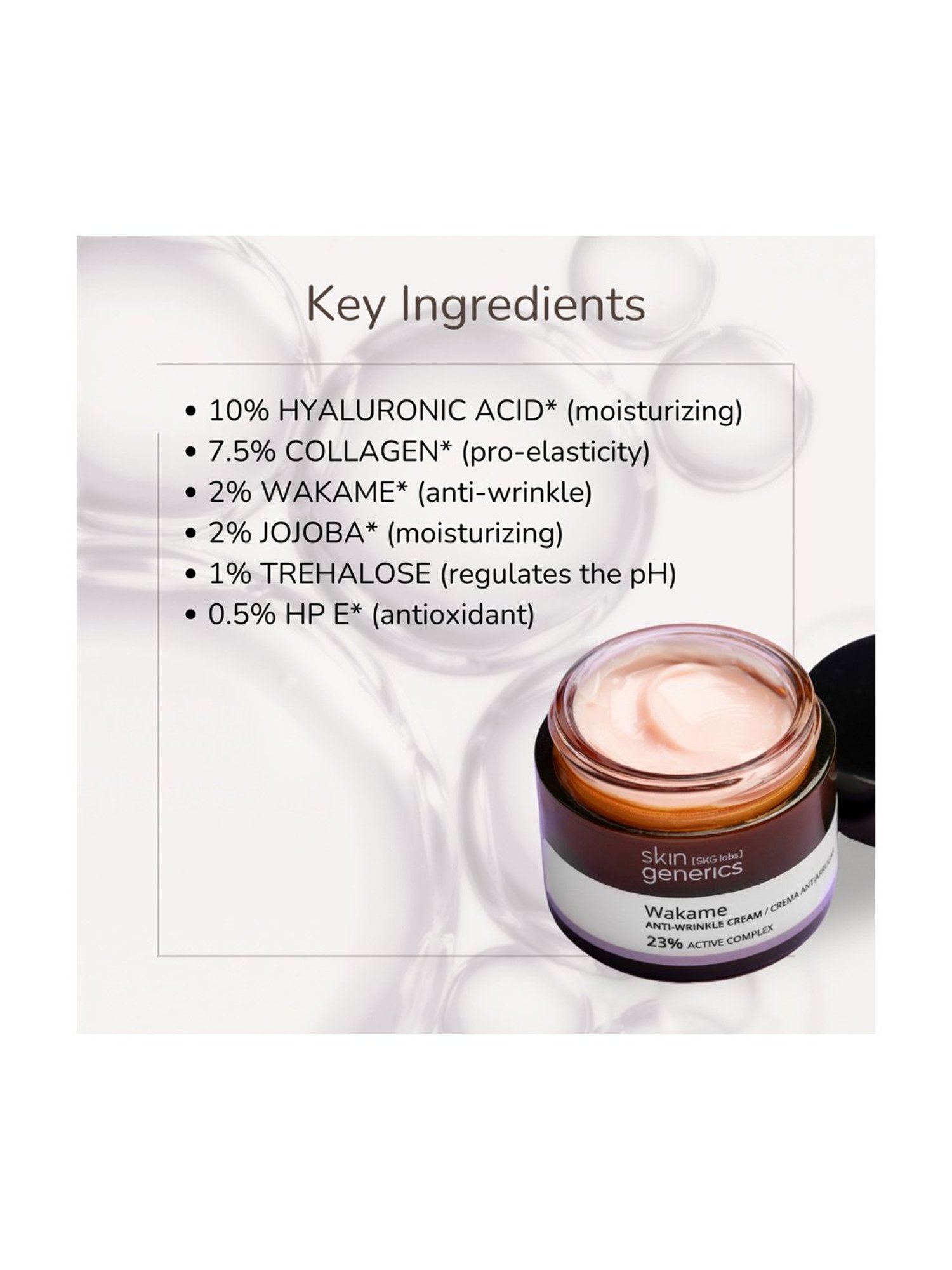 Skin Generics Wakame + Marine Collagen Anti-Wrinkle Cream - 50 ml