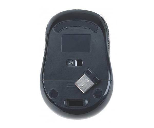 Manhattan 177795 Manhattan performance wireless optical mouse - black/silver