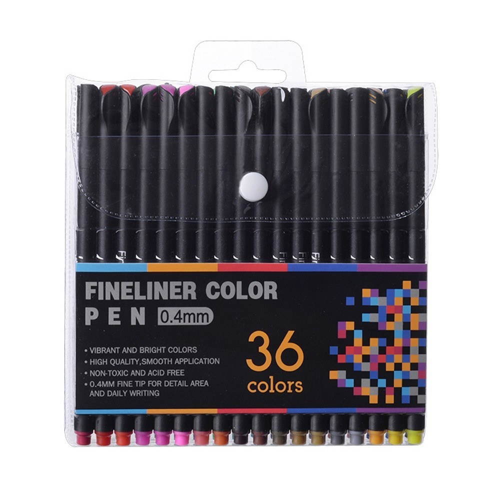 0.4mm Liner Pens Water Based Assorted Ink Pen Set for Painting School Office Art Supplies