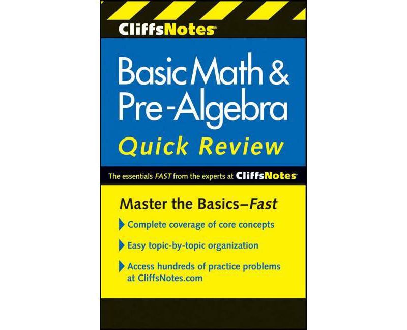 CliffsNotes Basic Math & Pre-Algebra Quick Review (Paperback) by Jerry Bobrow