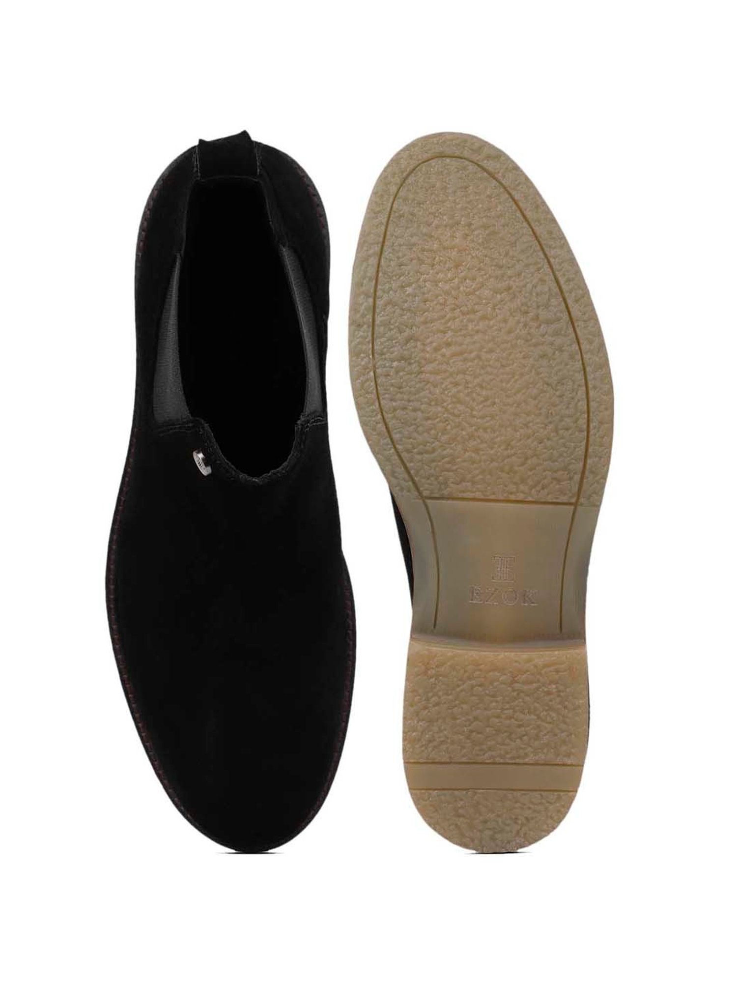 EZOK Men's Black Chelsea Boots