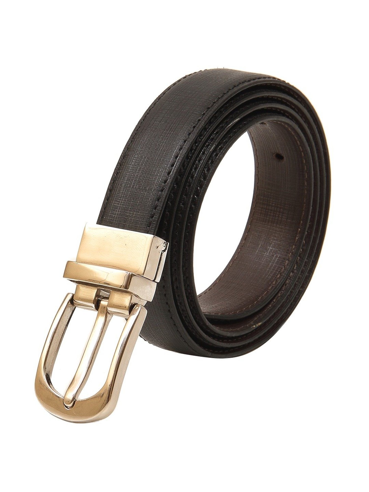 Calvadoss Black & Brown Reversible Belt for Women