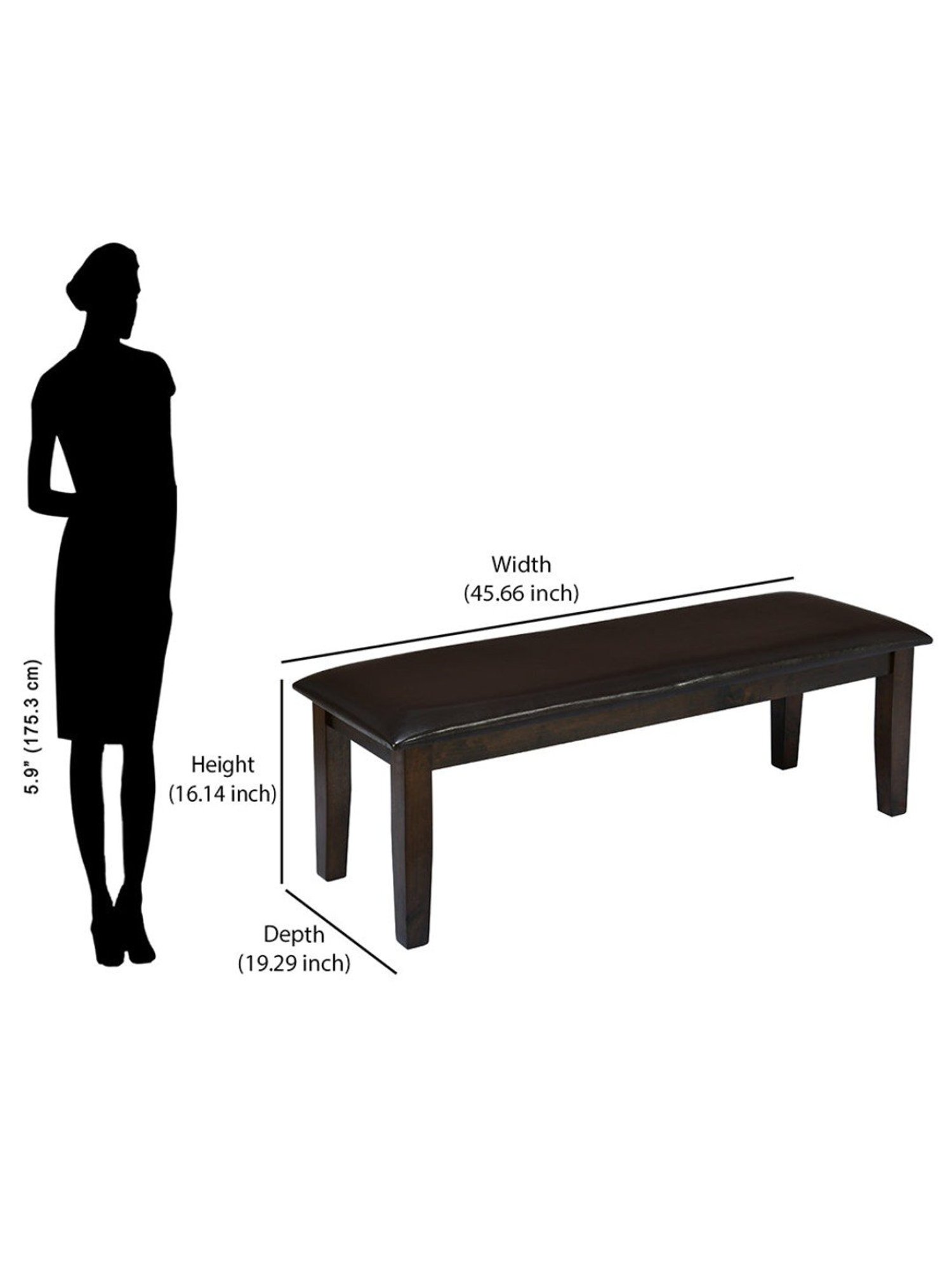 Nilkamal Olivia Brown Solid Wood - Rubberwood 6 Seater Dinning Table set
