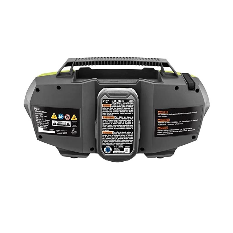 P746 One+ 18Volt Lithium Ion AC DualPowered AMFM Stereo System with USB and Bluetooth Technology Battery Charger and Extension Cord Not Included Radio Only