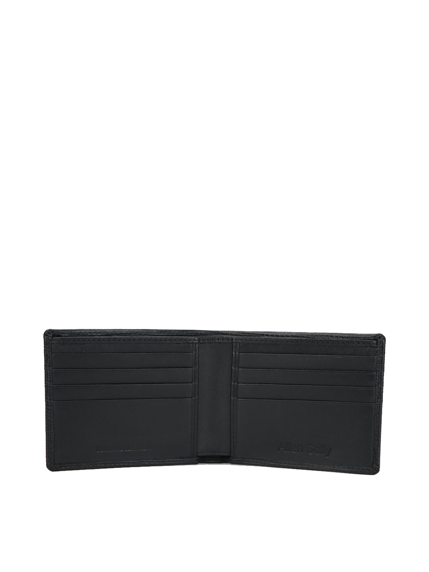 Allen Solly Black Casual Leather Bi-Fold Wallet for Men