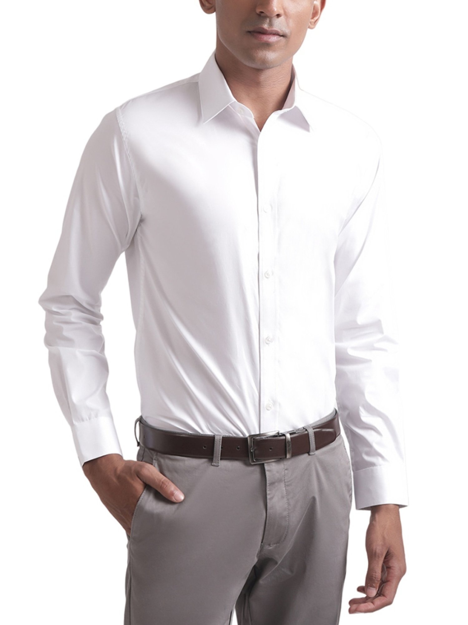 Matinique White Slim Fit Shirt