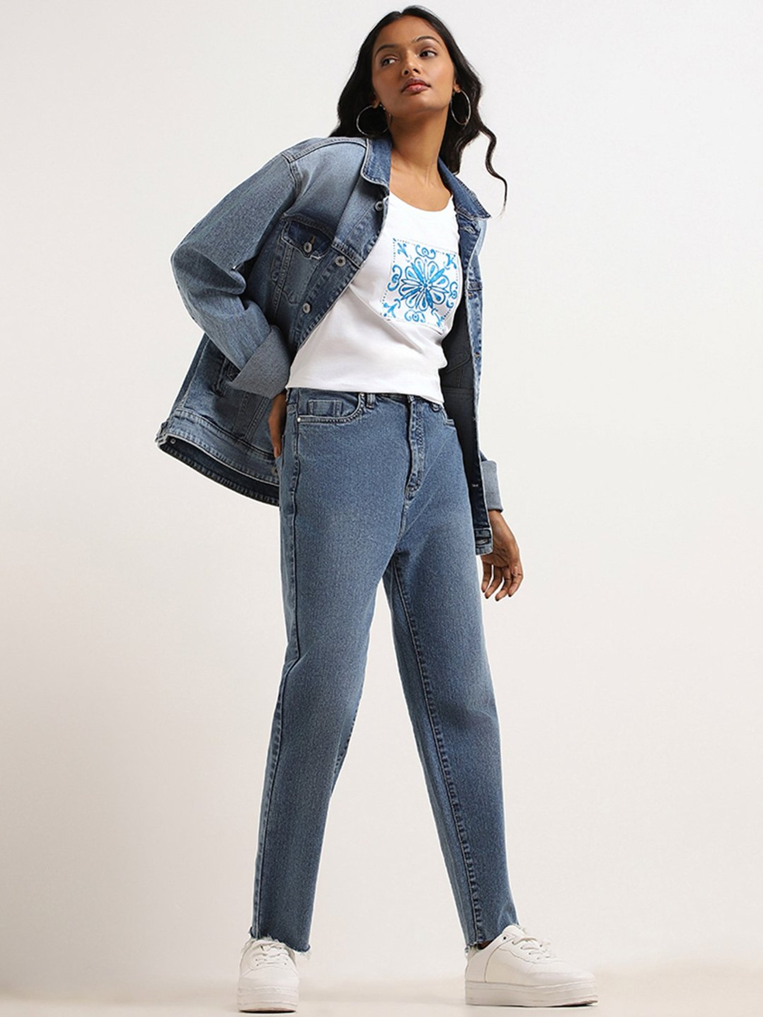 LOV by Westside White Printed T-Shirt