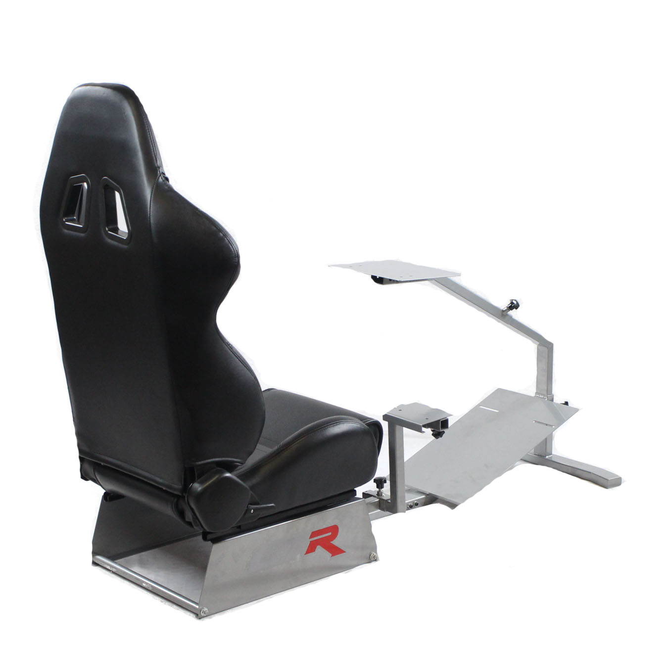 GTR Simulator Touring Model with Real Racing Seat, Driving Simulator Cockpit Gaming Chair with Gear Shifter Mount