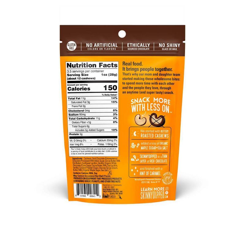 SkinnyDipped Dark Chocolate Salted Caramel - 3.5oz