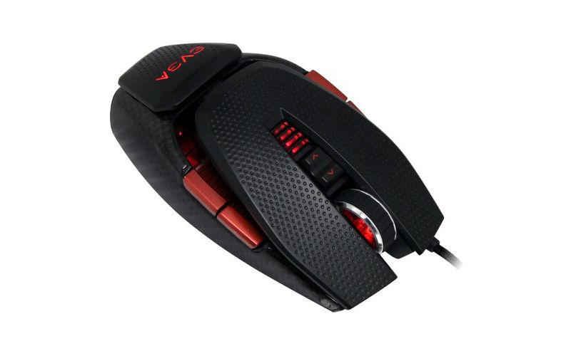 EVGA TORQ X10 Carbon Mouse - Laser - Cable - Black - USB - 8200 dpi - Scroll Wheel - 9 Button(s) - Symmetrical