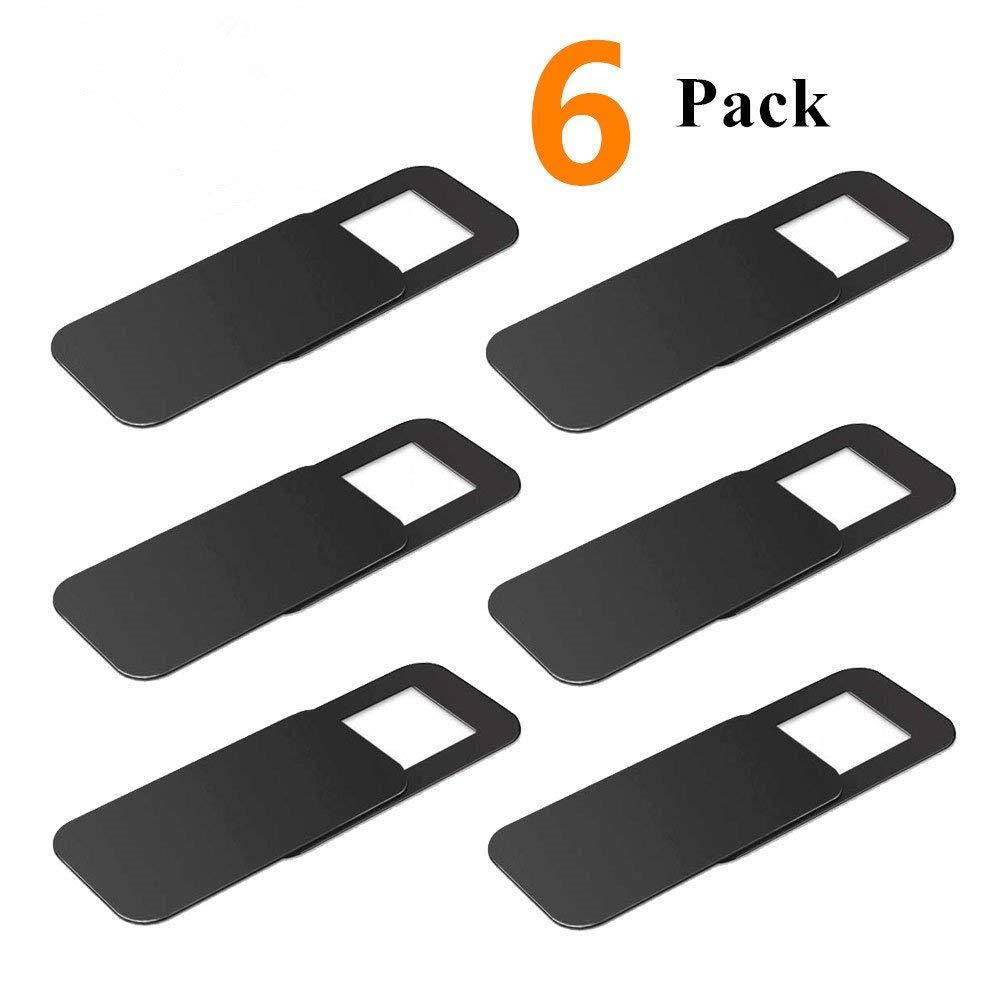 Laptop Webcam Cover, 0.027 inch Ultra-Thin Laptop Slide Webcam Cover Slider Camera Cover for MacBook Pro, Laptop, Mac, PC, Surfcase Pro, iPhone, Protecting Your Digital Life (6 Pack)