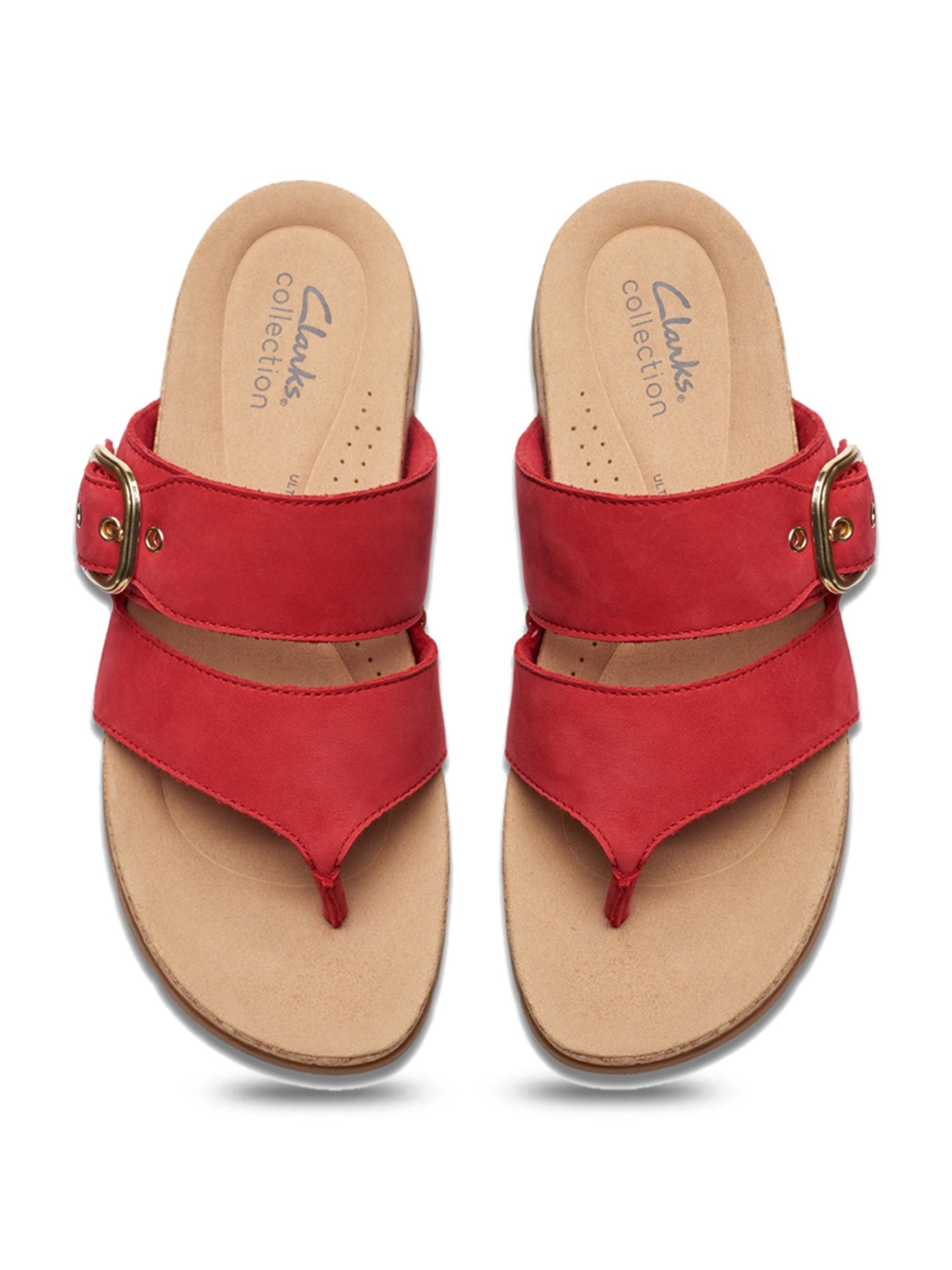 Clarks Women's Reileigh Park Cherry Thong Wedges