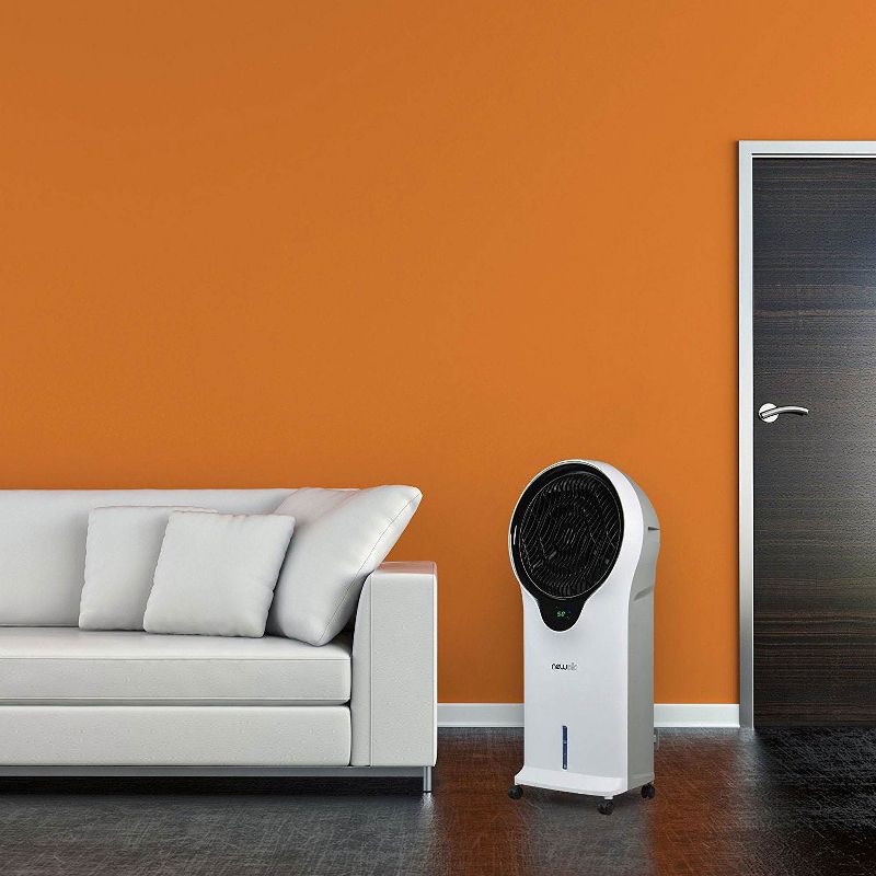 NewAir Portable Air Conditioner Evaporative Cooler Tower Fan with Remote, White