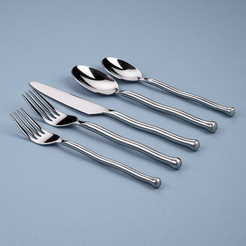 Gourmet Settings 20pc Exotique Platinum Flatware Set