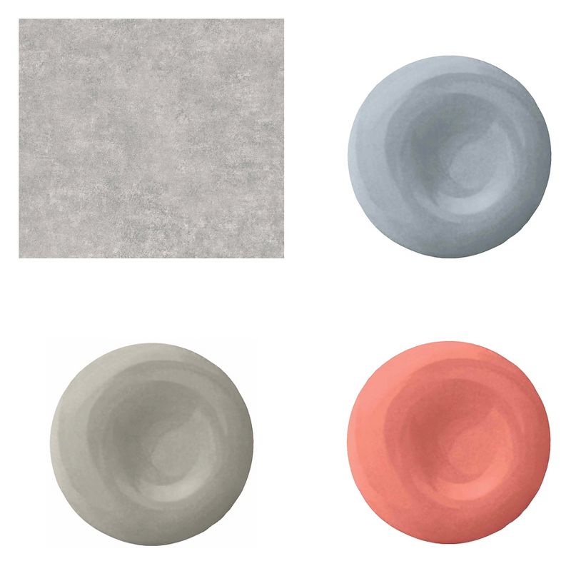 Devine Color Textured Concrete Peel & Stick Wallpaper Gray