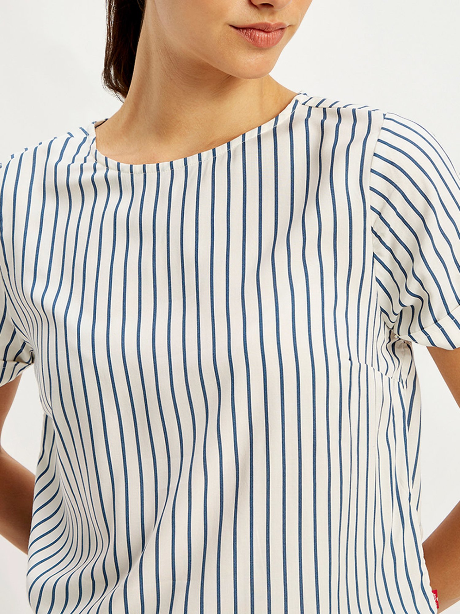 Levi's Off White Striped Top