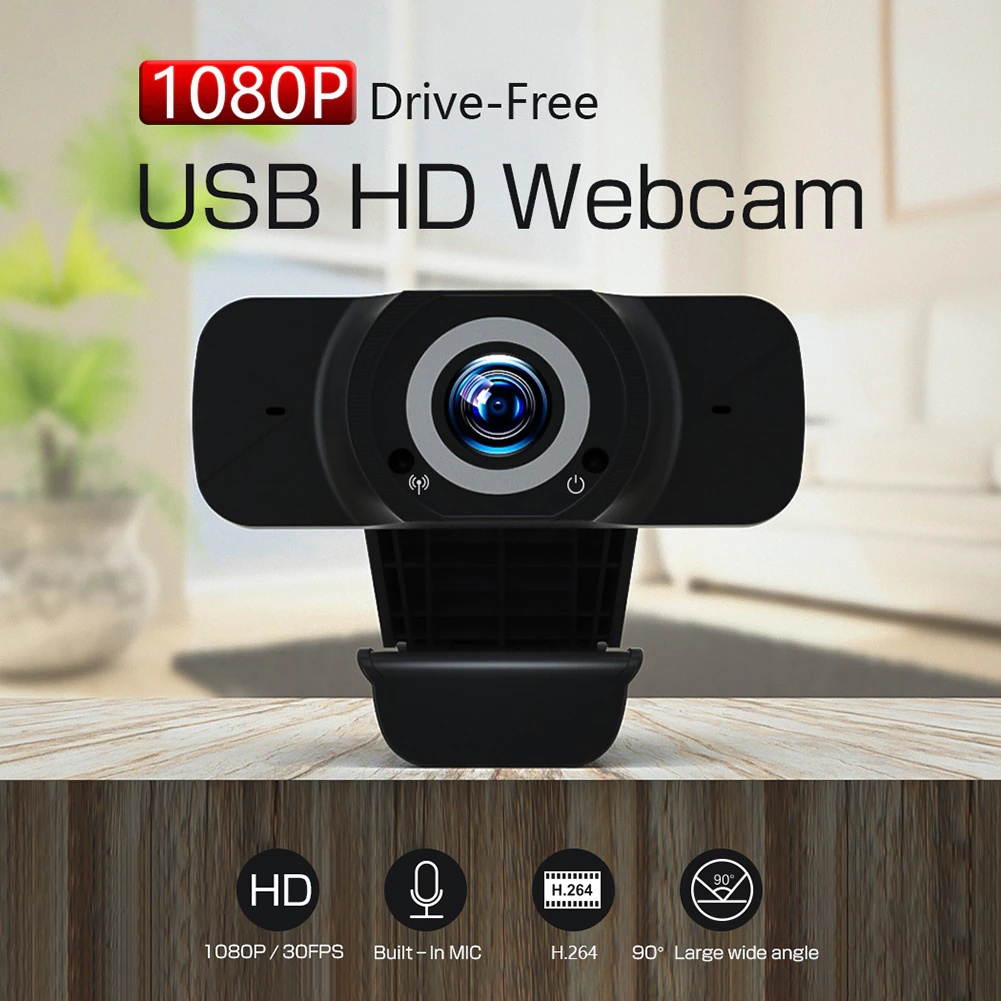 3MP 1080P HD USB Web Camera for Video Online Conference Broadcast Microphone Adjustable Angle Auto Focus Computer PC Webcam