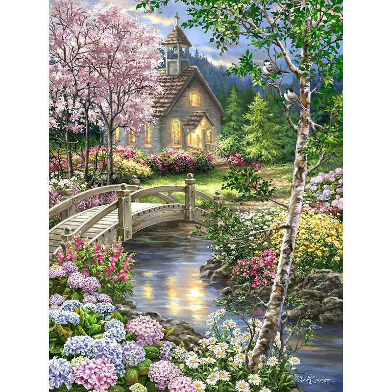 Spring Chapel Jigsaw Puzzle - 100pc