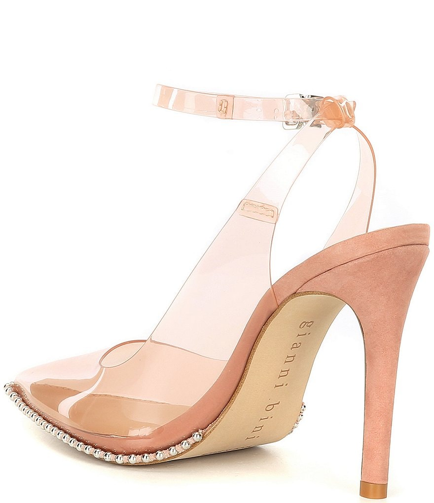 Trotters Kari Pearlized Leather Block-Heel Pumps