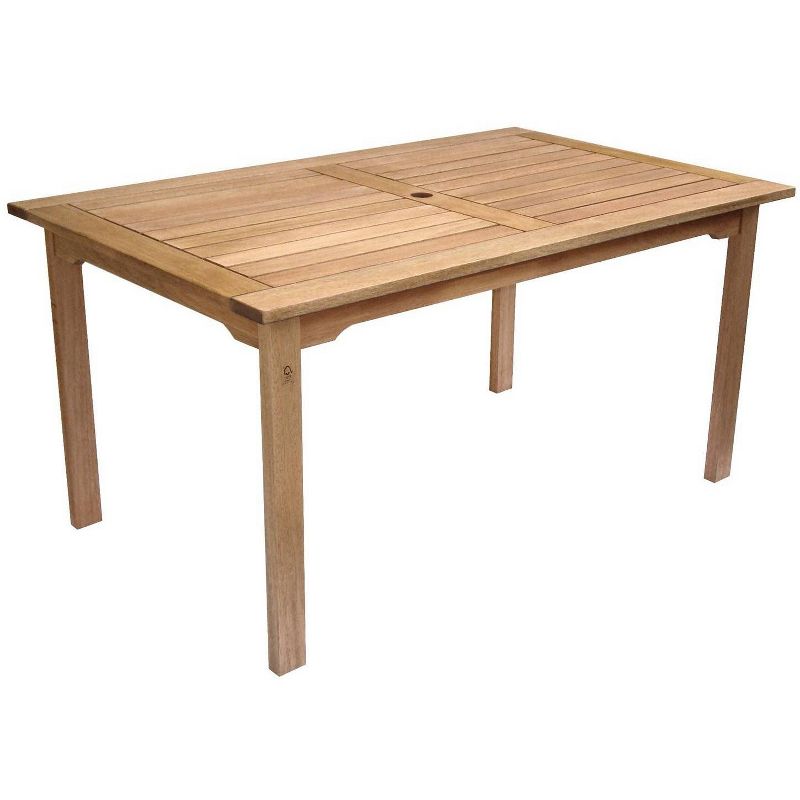 Milano 5pc Patio Eucalyptus Wood Bench Dining Set - International Home Miami