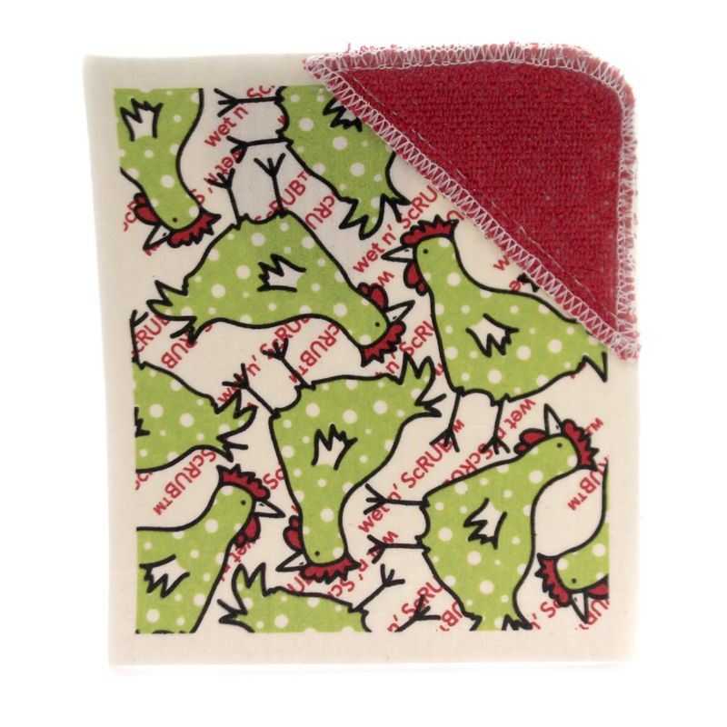 Swedish Dish Cloth 7.75" Thanksgiving Fall Set / 4 Dishcloth Kitchen Clean Up  -  Dish Cloth