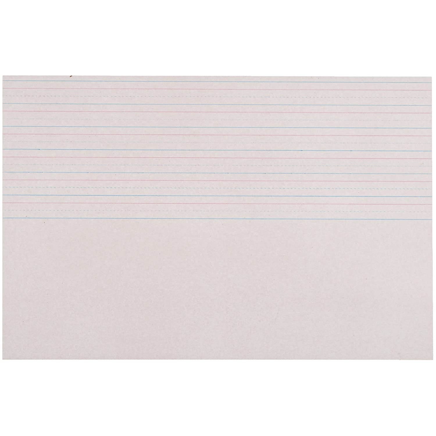 School Specialty Picture Story Zaner Bloser Style Paper - 18 x 12 inches - Pack of 250 - White