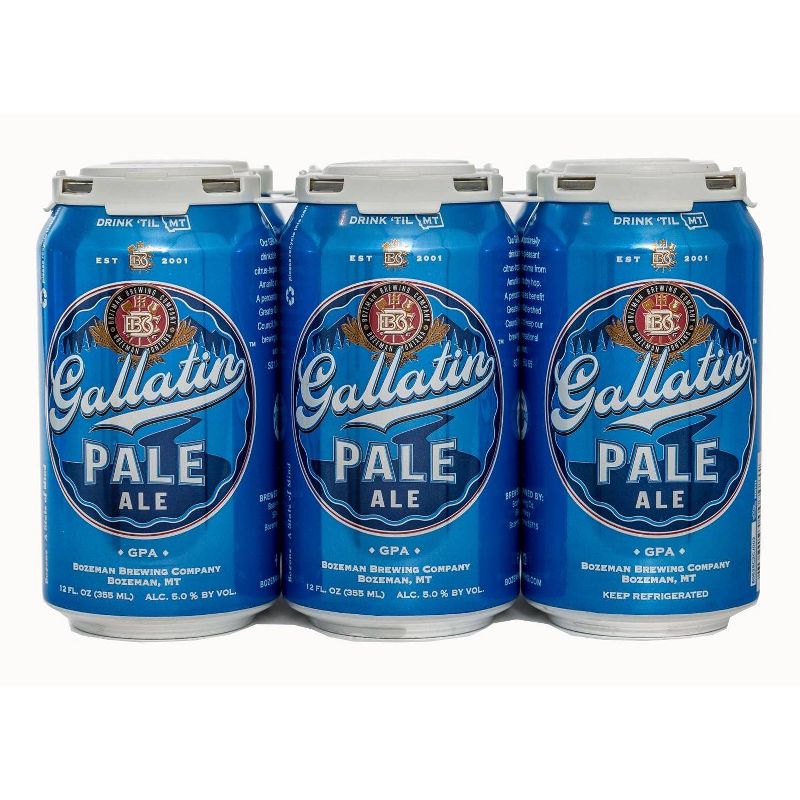 Bozeman Gallatin Pale Ale Beer - 6pk/12 fl oz Cans
