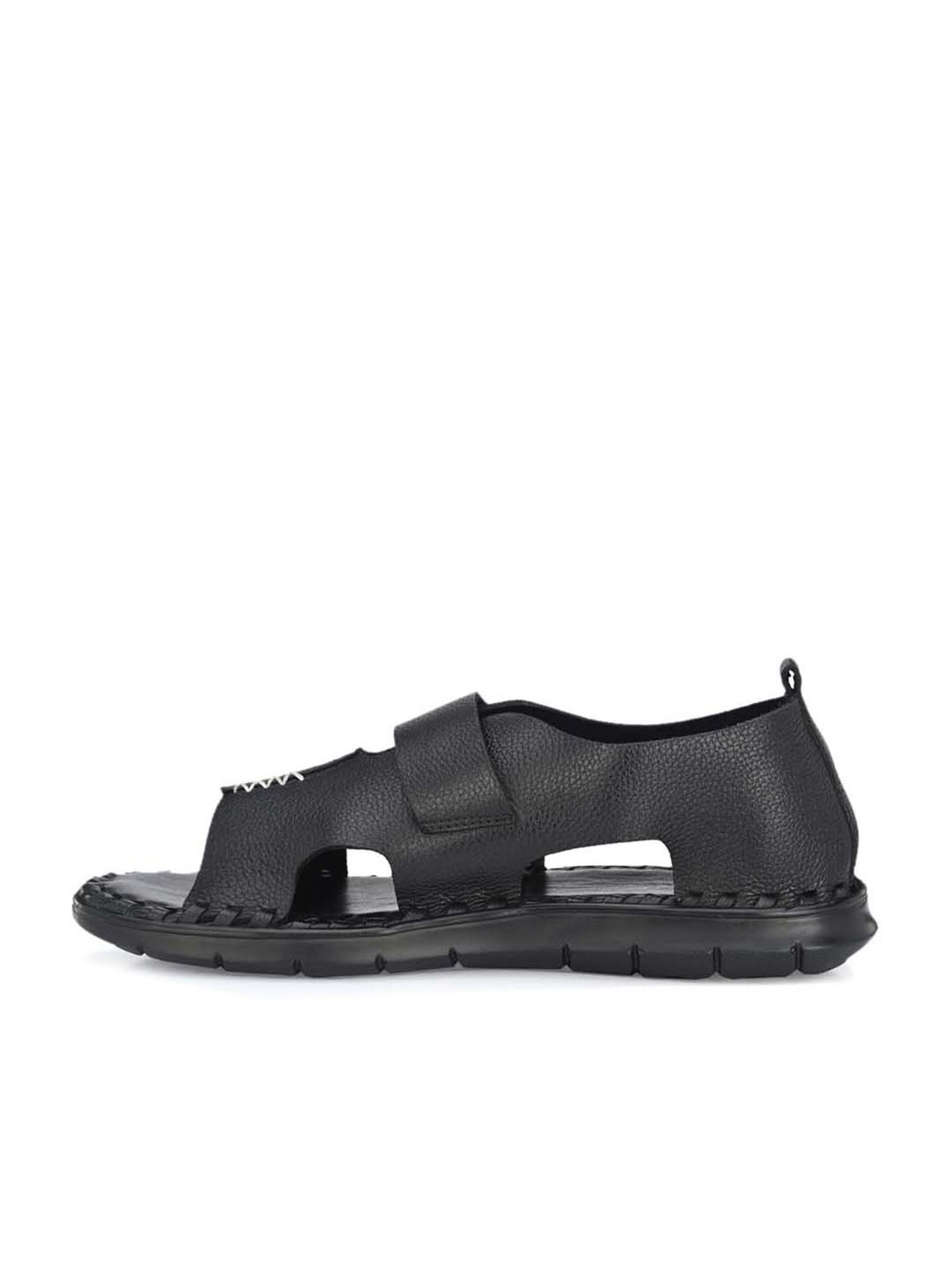 Delize Men's Black Casual Sandals