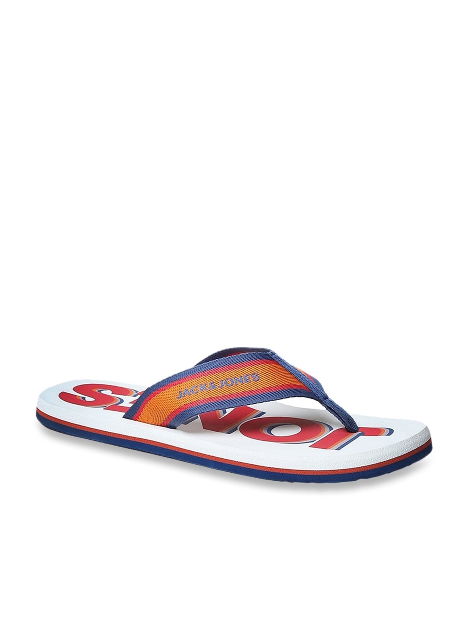 Jack & Jones Men's JFWAVON Orange Flip Flops
