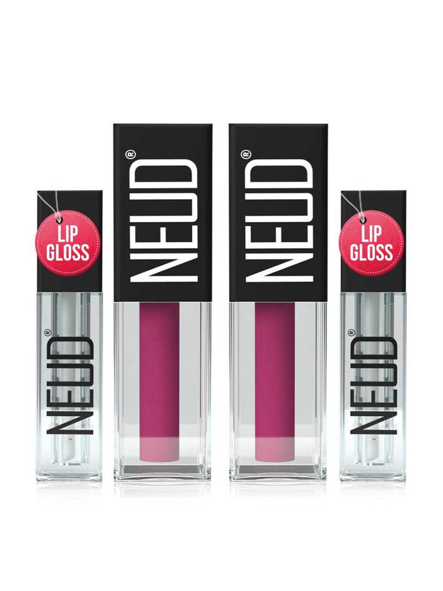 NEUD Matte Liquid Lipstick Quirky Tease with Free Lip Gloss  - Pack of 2 (Each)