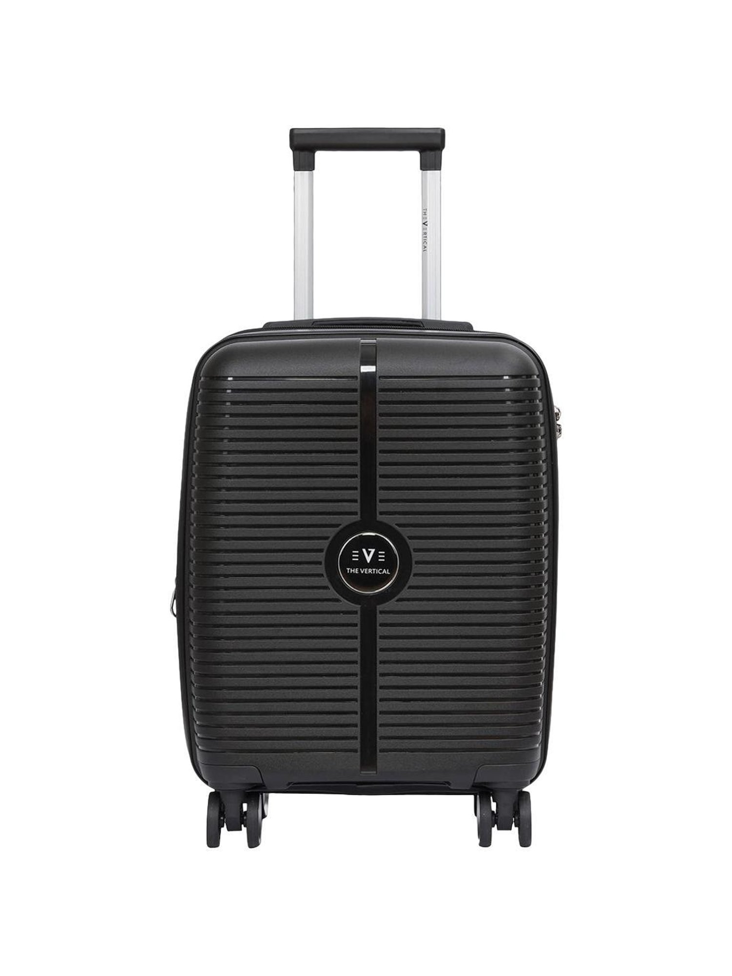 The Vertical Stellar Black Wheels 8 Small Hard Cabin Trolley Bag
