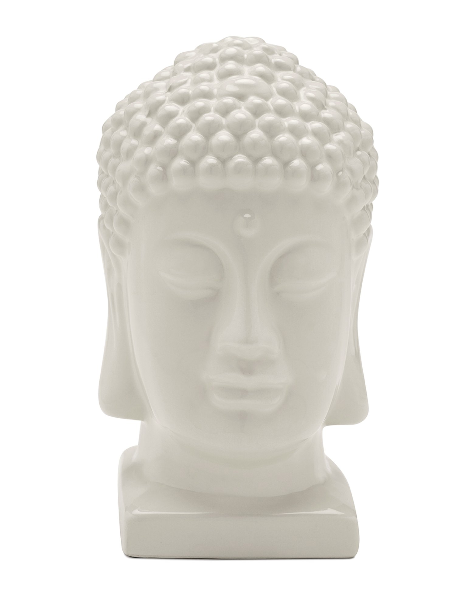 Pure Home and Living White Ceramic Textured Sculptures and Figurines