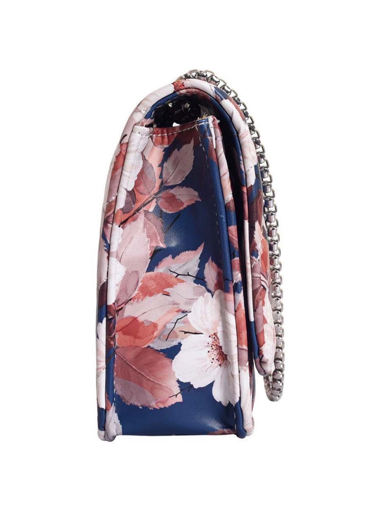 Lino Perros Blue Printed Medium Sling Handbag