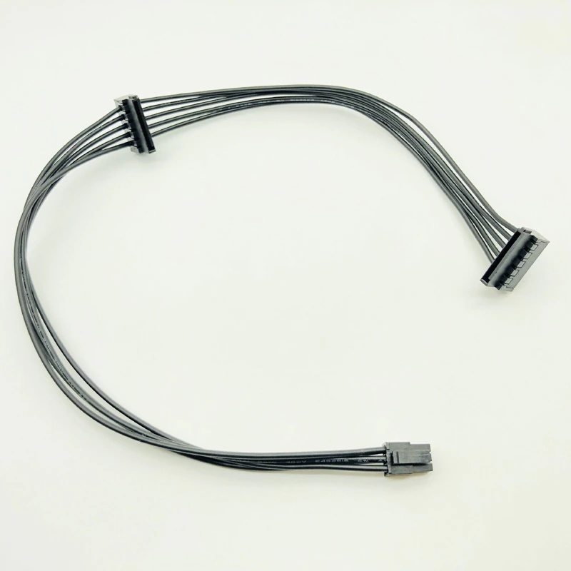 6Pin to Dual SATA 15Pin Power Cable for DELL Vostro 3070 3670 3967 3977 3980 Desktop Computer HDD SSD Power Supply Cable Adapter