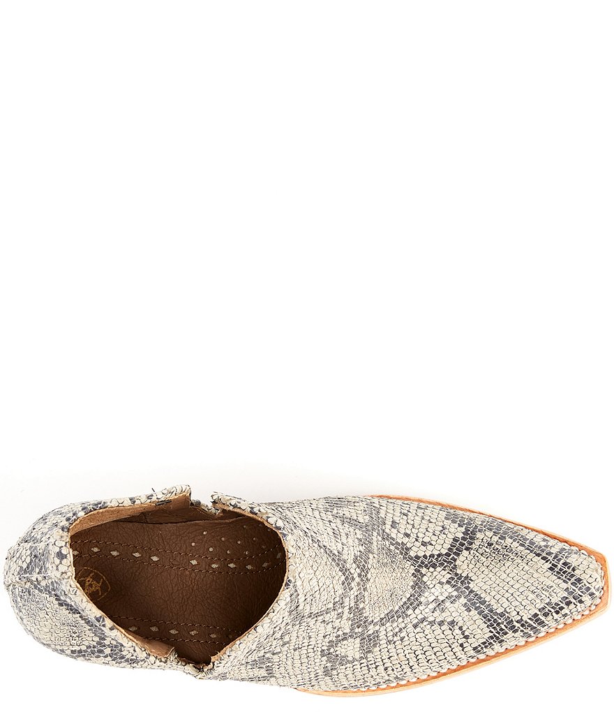 Ariat Dixon Snake Print Leather Booties