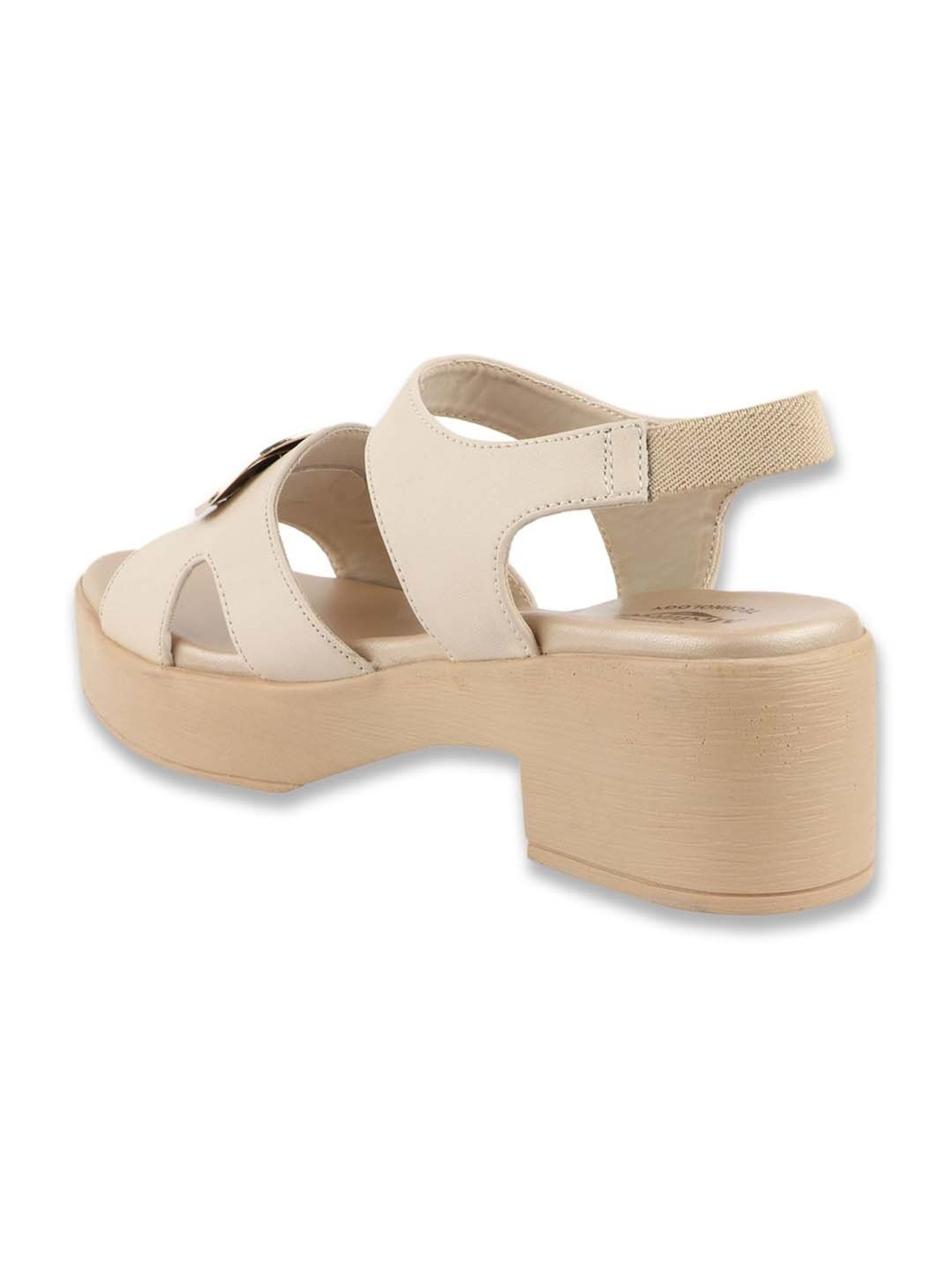 MediFeet Women's Cream Sling Back Sandals