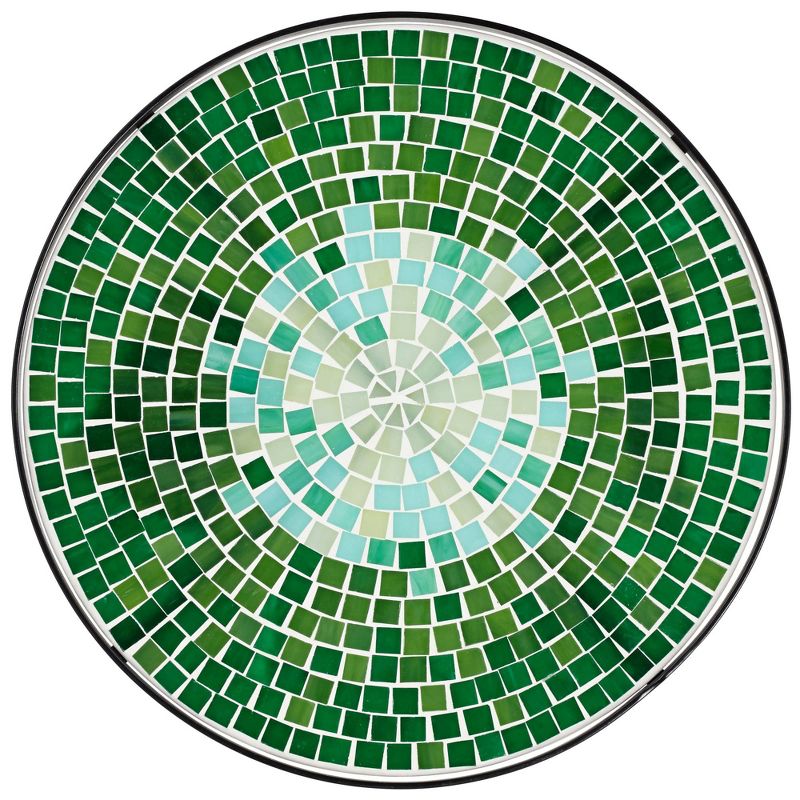 Teal Island Designs Bella Green Mosaic Outdoor Accent Table