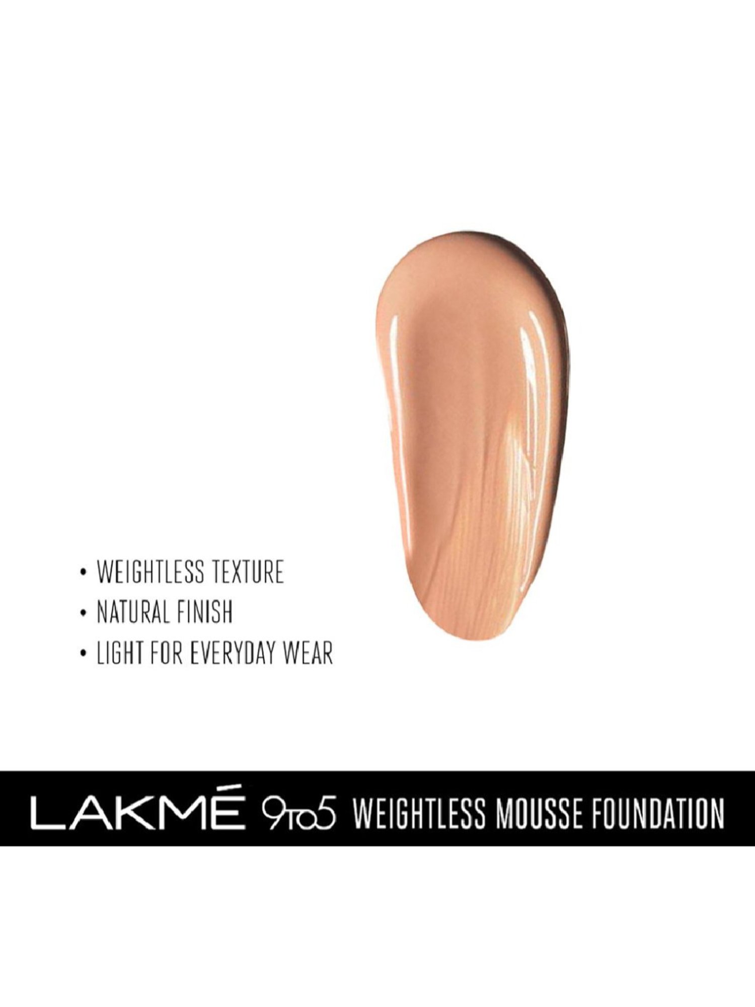 Lakme 9To5 Powerplay Mousse Foundation Rose Ivory - 25 gm