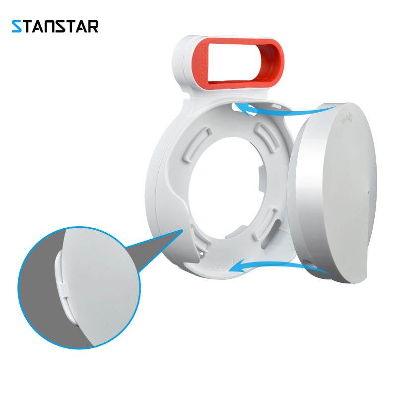 STANSTAR Wall Mount for TP-Link Deco M5 Whole Home Mesh WiFi System, Sturdy Bracket Holder for TP-Link Deco M5 Space Saving TP-Link Router Wall Holder Plug in Without Messy Wires or Screws(2pack)