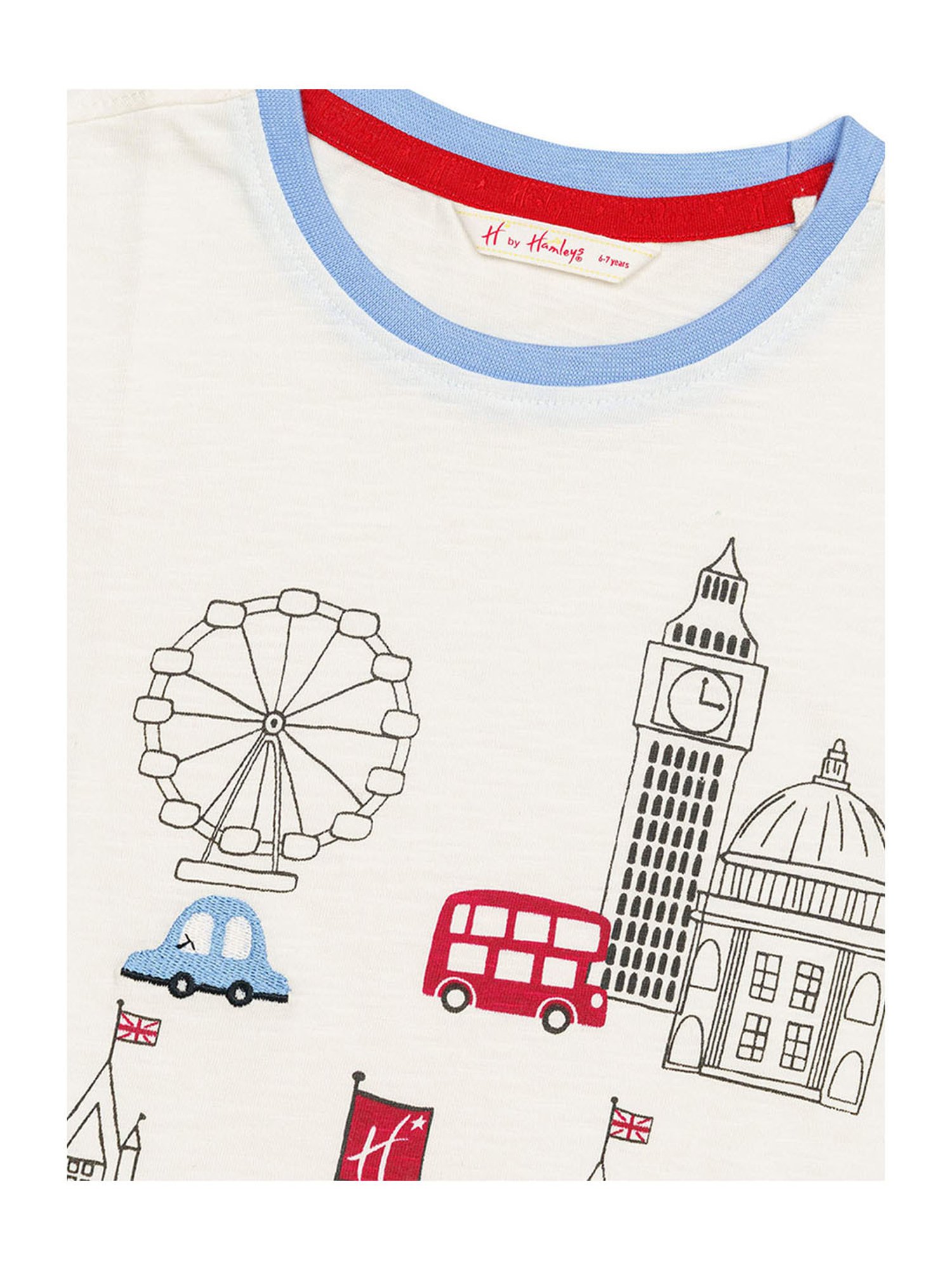 H by Hamleys Boys White Printed Full Sleeves T-Shirt