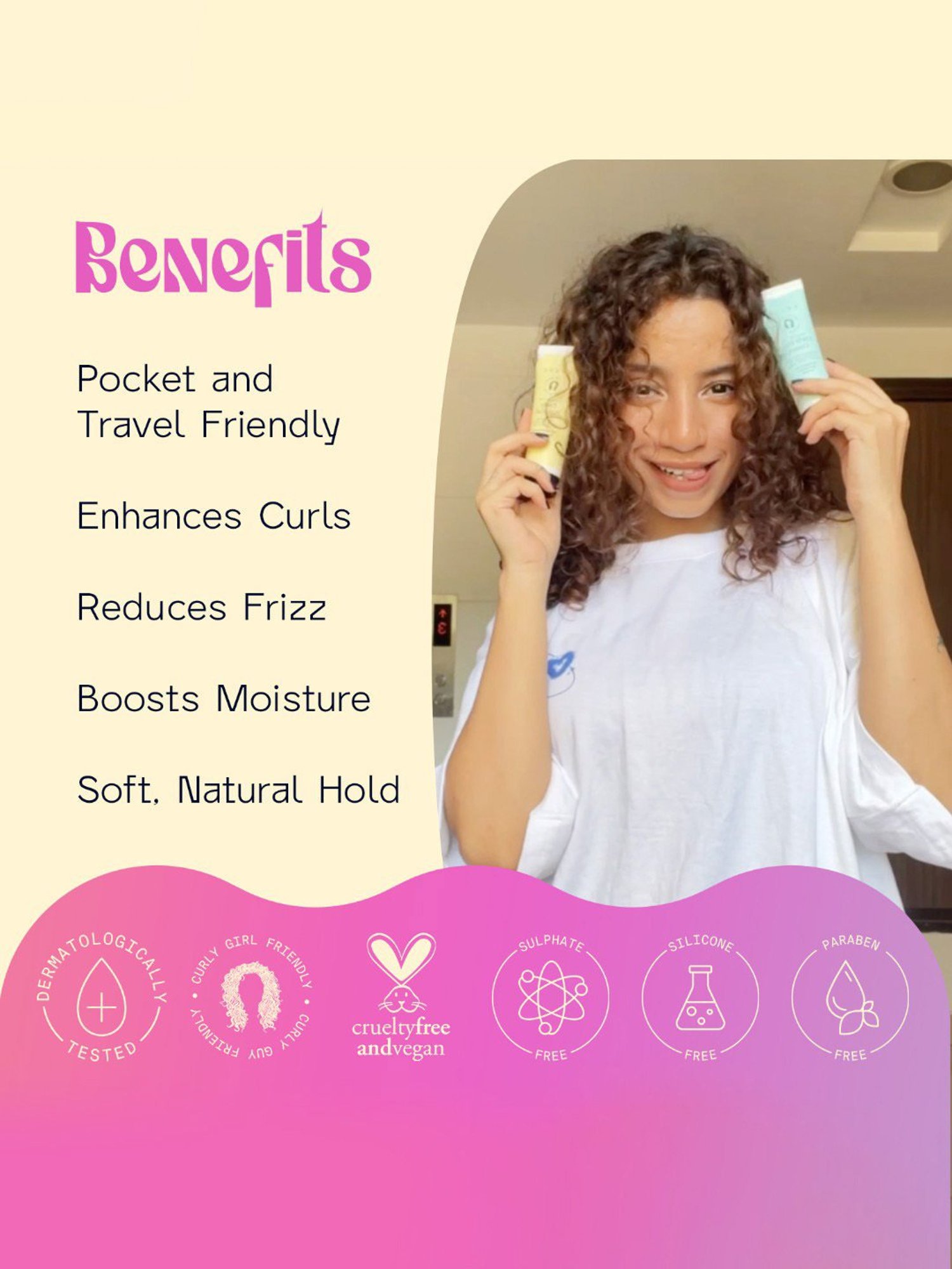 Arata Advanced Curl Care Curly Hair Gel & Curly Hair Cream Combo