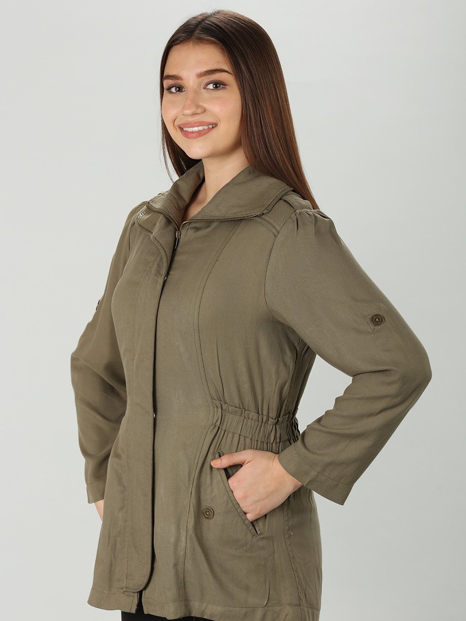 Mustard Red Regular Fit Jacket