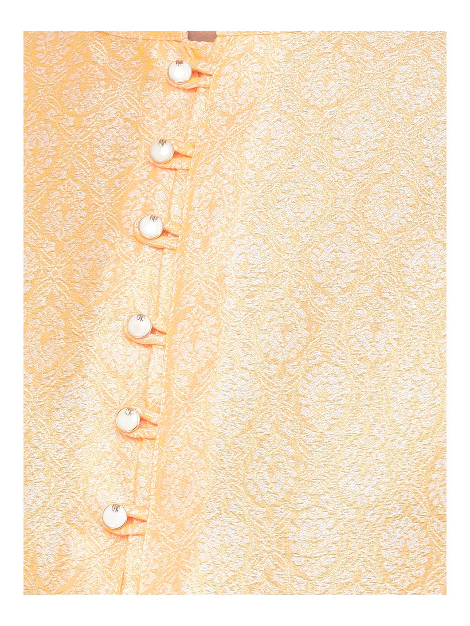 SG LEMAN Orange Self Kurta Bottom Set