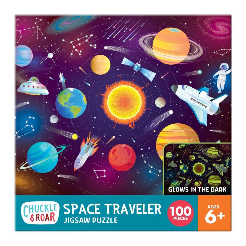 Chuckle & Roar Roar-Outerspace Puzzle 100pc