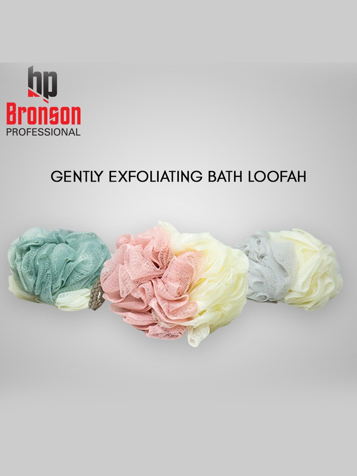 Bronson Professional Big Round Bath Sponge Loofah for Body Scrubbing (Color May Vary)