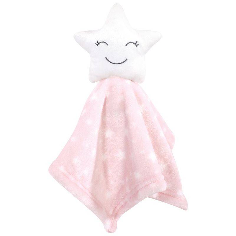 Hudson Baby Infant Girl Plush Blanket with Security Blanket, Star Girl, One Size