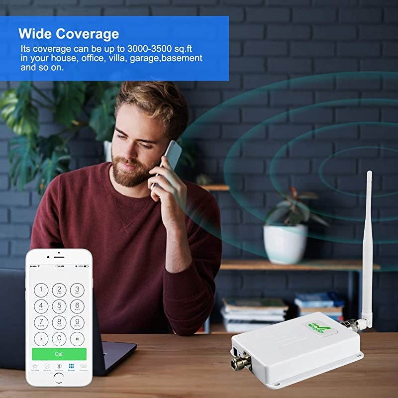 Phone Signal Booster Verizon 4G LTE Signal Booster Repeater 65dB FDD Band 13 Verizon Phone Booster Extender Amplifier for Home Office - Improve 4G Data & Voice for Remote Area