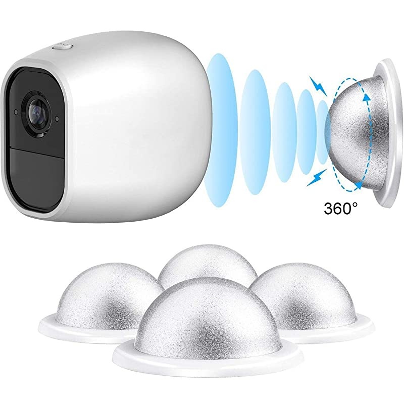 Security Wall Mount,  Metal Magnetic Mount for Magnetic Arlo, Arlo Pro, Arlo Pro 2, White, Arlo Accessories (4 Pack)