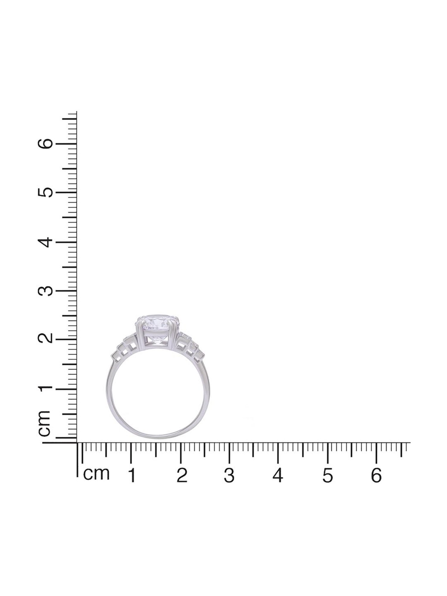 Anayra 92.5 Sterling Silver Sparkling Ring for Women