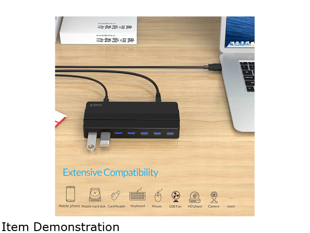 Madeng USB 3.0 HUB Adapter Extender Mini Splitter Box 3 Ports for PC Laptop Macbook Mobile Phone High Speed U Disk Reader